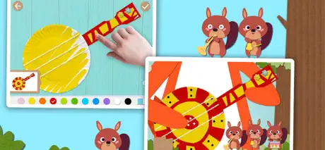 Paper Plate Art Game:Kids Art