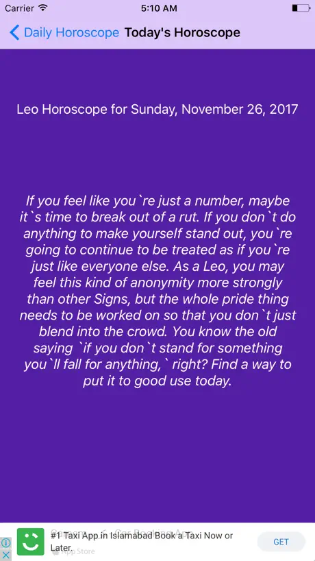 Daily Horoscope App