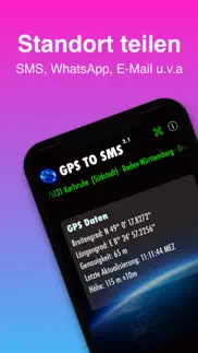 gps to sms 2 - probiere es aus iphone bildschirmfoto 1