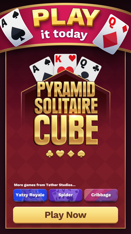 #1. Pyramid Solitaire Cube (iOS) 由: Tether Studios, LLC