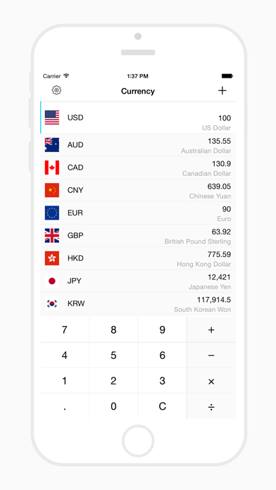 Screenshot #1 pour Currency Converter - zCurrency