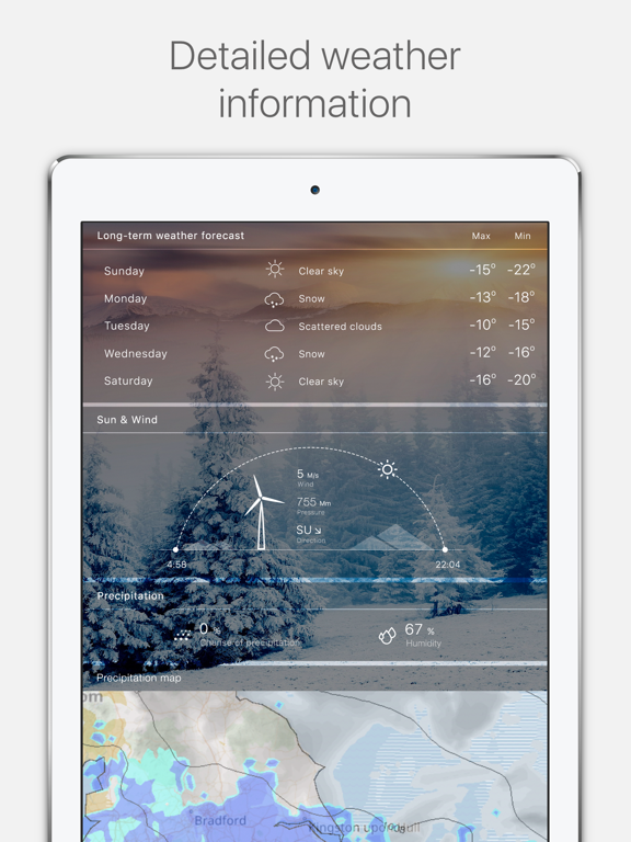 Weather Radar - Live Forecast iPad screenshot 4 - Weather app