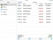 Accounts 2 Checkbook ipad bilder 2