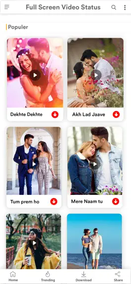 Game screenshot Full Screen Video Status HD apk