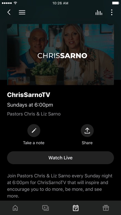 Chris Sarno Ministries Screenshot