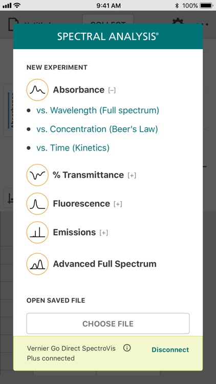 Vernier Spectral Analysis screenshot-3