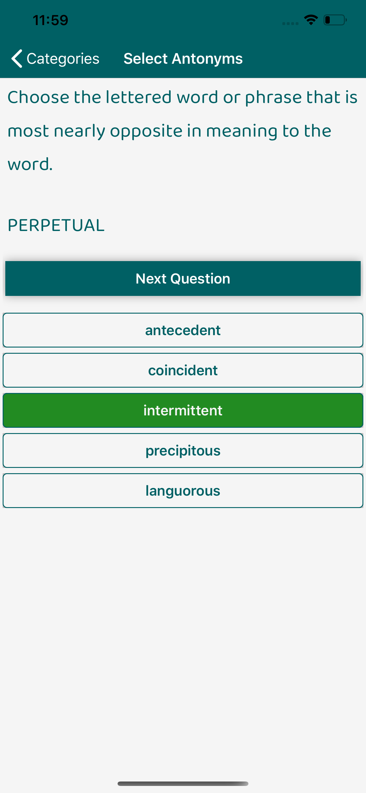 GRE Mania: Test and Quizzes screenshot 4