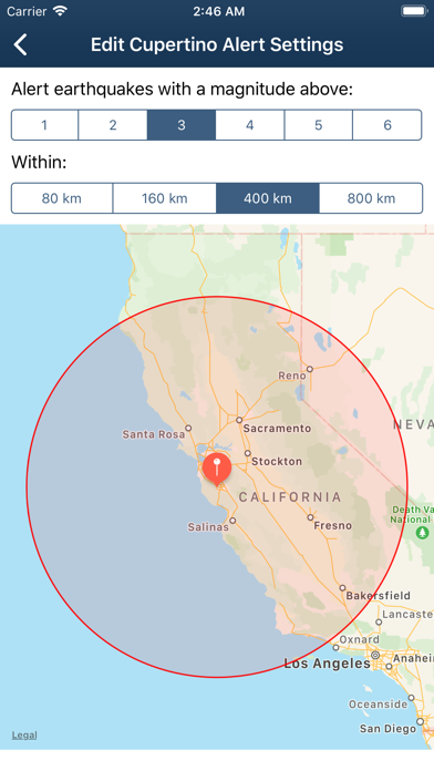 Earthquake Monitor Screenshot