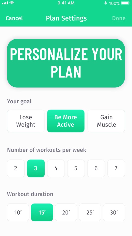 #6. 30 Day Fitness - Home Workout (iOS) By: Mosaic S.r.l.