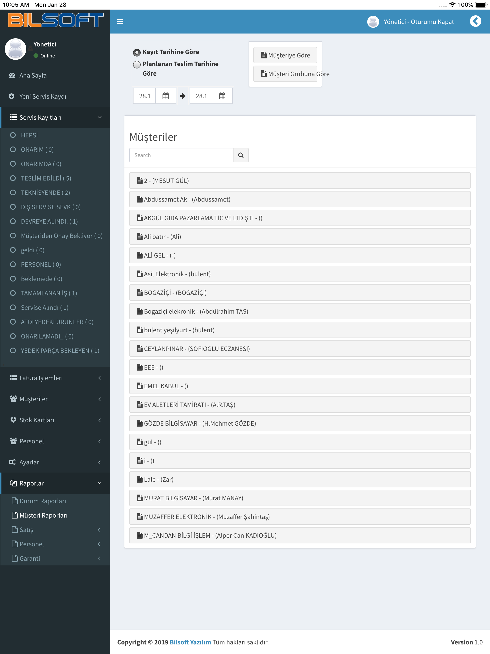 Bilsoft Teknik Servis screenshot 14