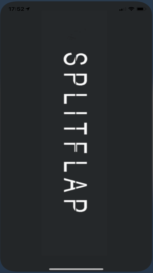 #1. SplitFlap (iOS) By: Rico Obrist