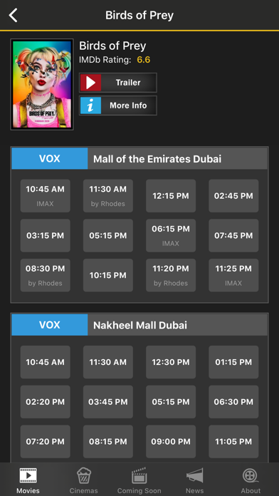 UAE Cinema Showtimes - Liteのおすすめ画像2