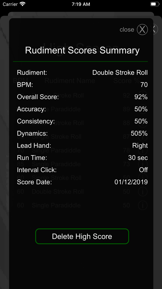 #7. Drummer ITP - Rudiment Trainer (iOS) 由: RT Sixty Ltd