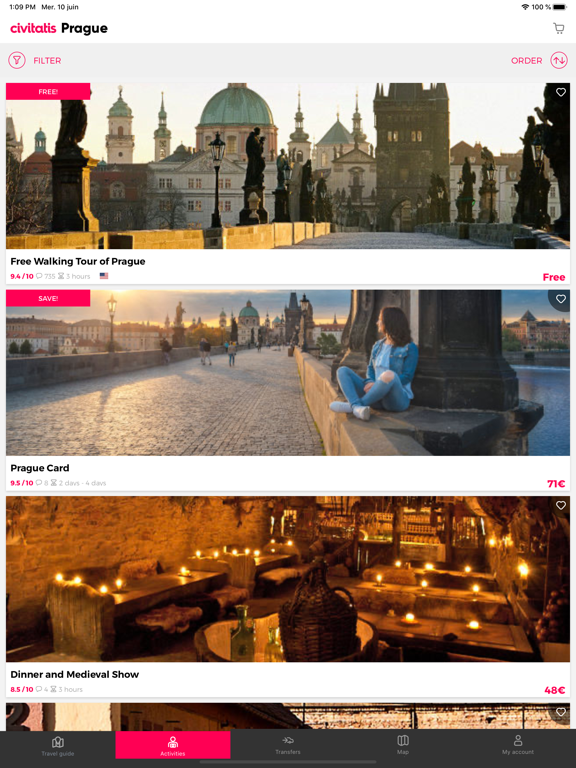 Prague Guide Civitatis.com iPad screenshot 2 - Travel app