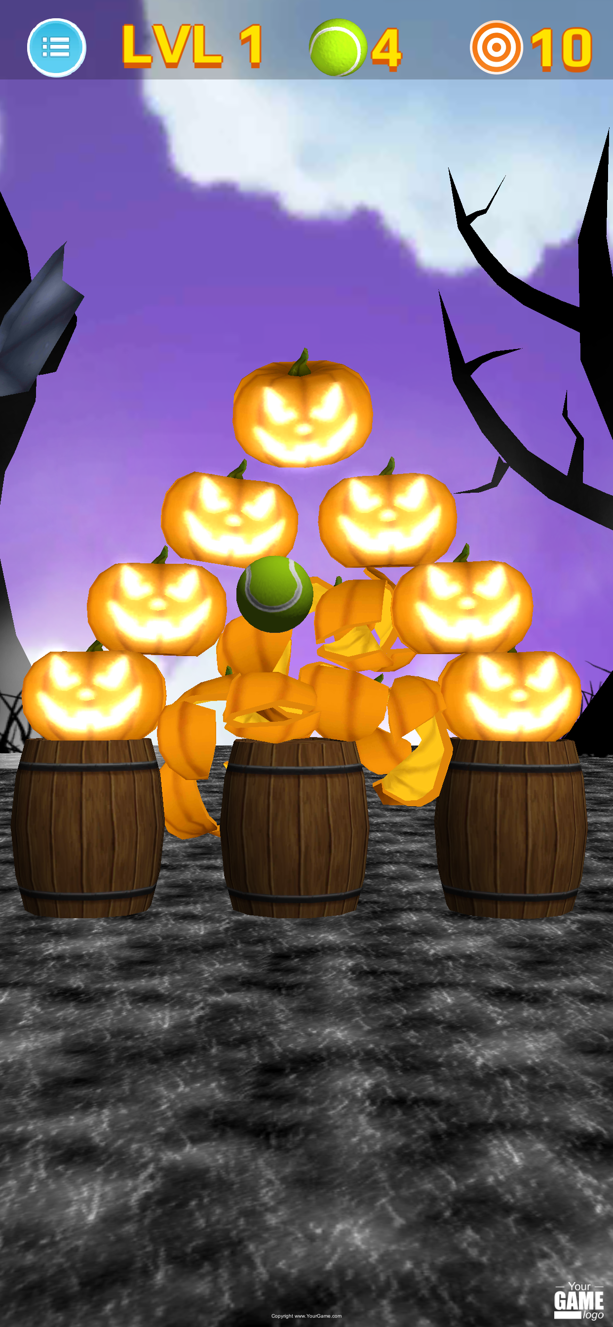 Ball Tossing Pumpkin vs Tennis screenshot 4