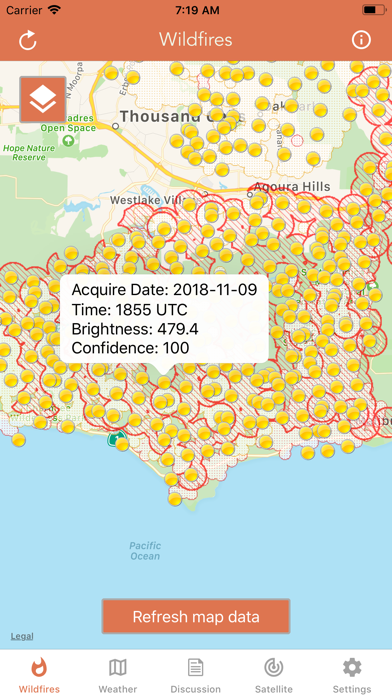 Wildfire - Fire Map Info screenshot 1