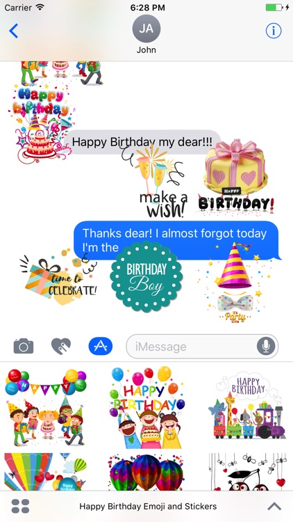 Happy Birthday Emoji & Sticker screenshot-3