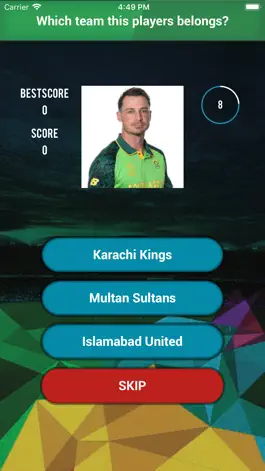 Game screenshot Cricket Player Team - PSL Quiz mod apk
