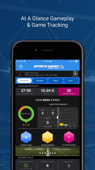 Screenshot #1 pour Sports Gamet Fantasy Football