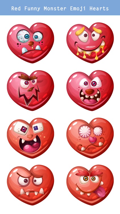 Monster Emoji Hearts