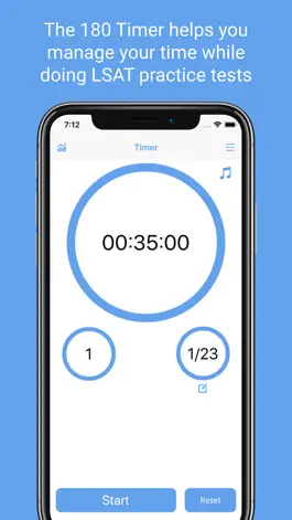 Game screenshot The 180 Timer - LSAT Proctor mod apk