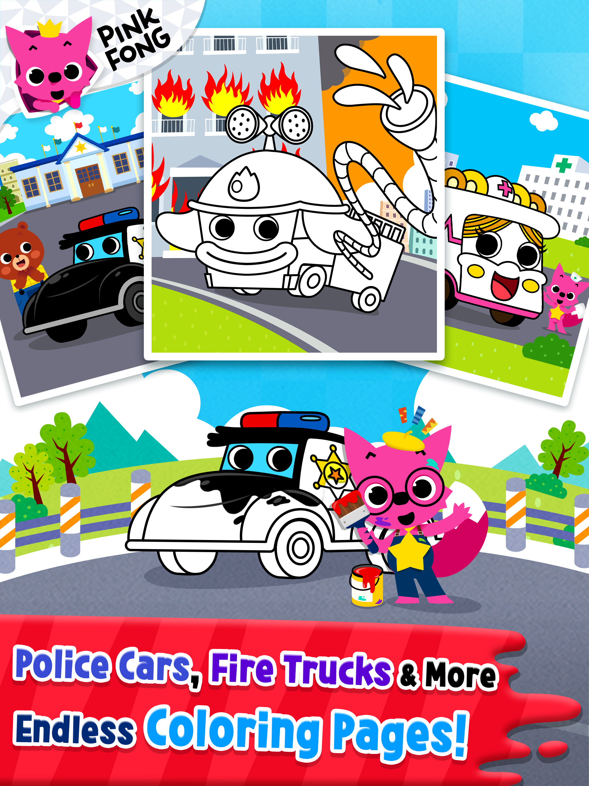 Cars Coloring Book PINKFONG