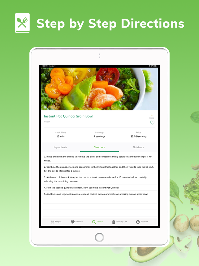 ‎Vegan Recipes - Plant Based Screenshot