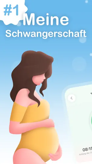 Screenshot von Schwangerschafts-App + auf dem iPhone 1