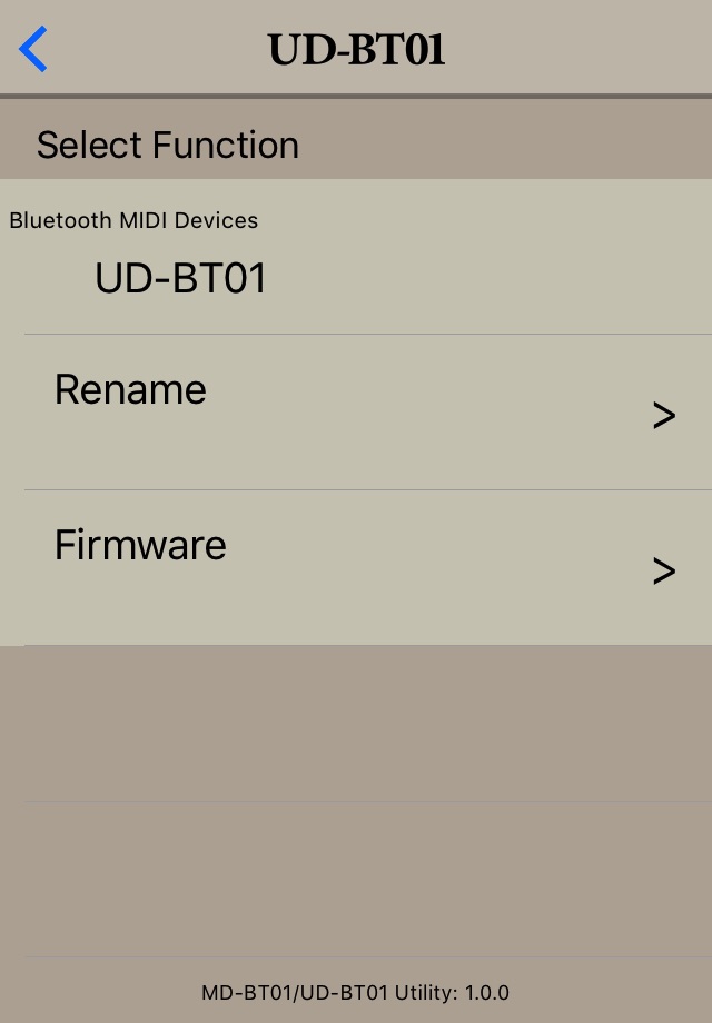 MD-BT01/UD-BT01 Utility - US screenshot 2