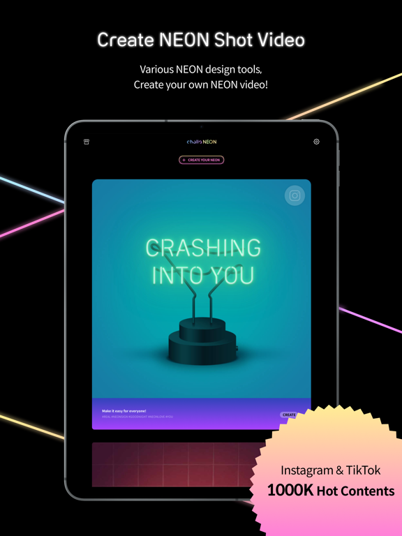 Screenshot #4 pour NEON GIF+TEXT Video Effects