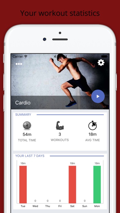 Screenshot #1 pour Cardio Core Challenge Stay Fit