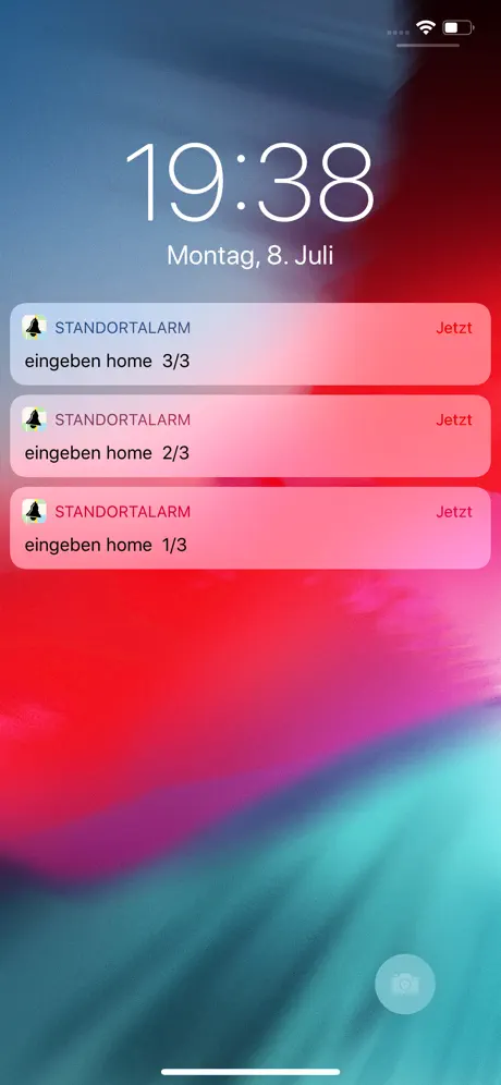 Notify Here - Standort alarm
