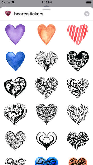 Screenshot #3 pour Stickers Coeur