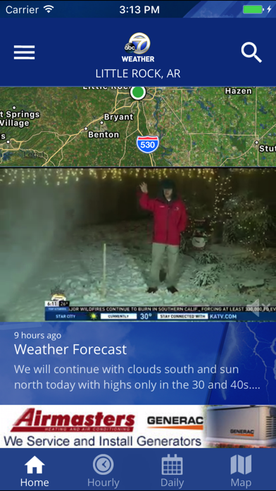 KATV Channel 7 Weather Screenshot