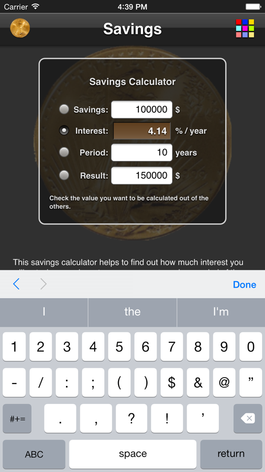 #2. Savings Calculator (iOS) 由: Piet Jonas