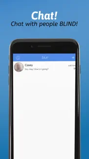 blurr messenger dating iphone screenshot 2