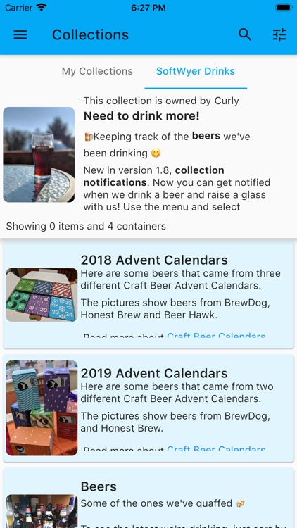 Collections Application