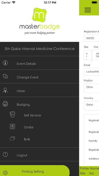 MasterBadge Organizer Screenshot
