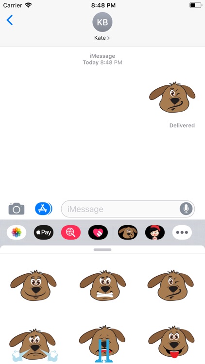 Dog Cam Xuc Sticker