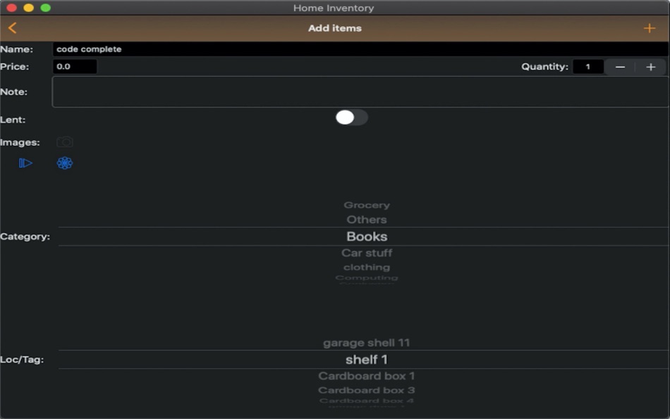 #6. Easy Home Inventory :) (macOS) โดย: shaojun lin
