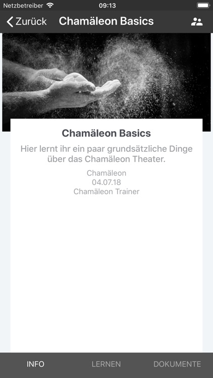 Chamäleon Training