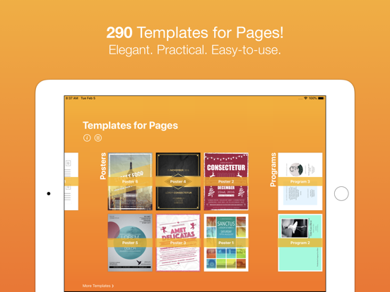 Templates for Pages (Nobody) iPad app afbeelding 1