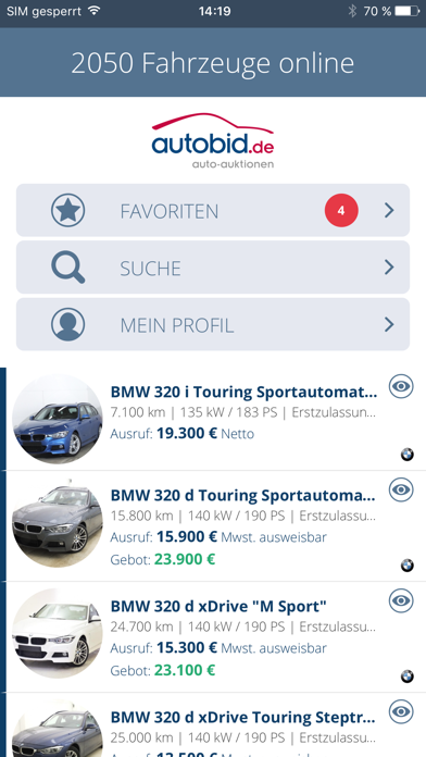 Screenshot #1 pour Autobid.de