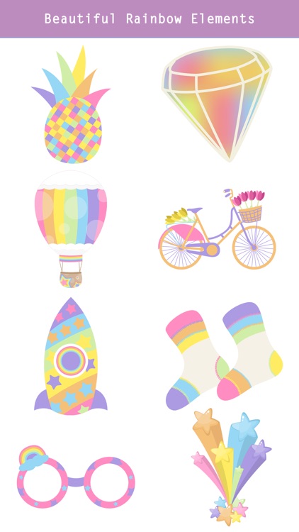 Rainbow iMessage Stickers screenshot-3