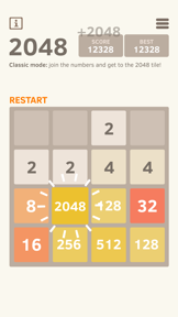 2048 Number Puzzle game screenshot