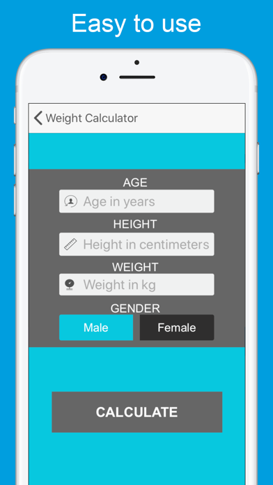 Weight Calculator BMI BMR RDI screenshot 3