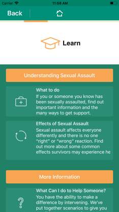 DoD Safe Helpline screenshot 2