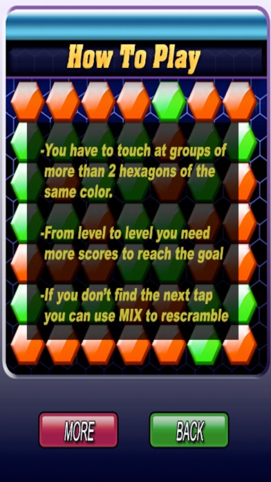 Screenshot #2 pour Hexagon Mix Game Reloaded
