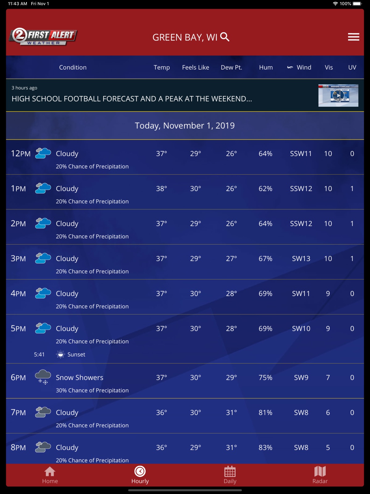 WBAY First Alert Weather ipad screenshot 2