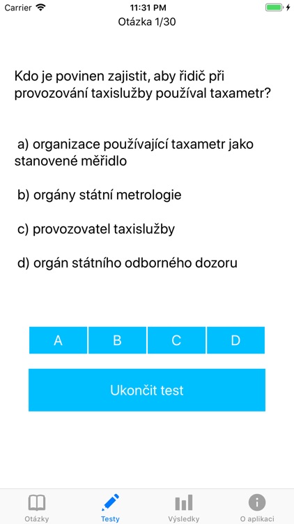 Zkoušky taxislužby screenshot-3